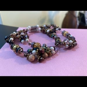 Set of two beaded bracelets